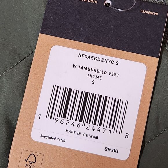 The North Face Tamburello Vest – Women’s Small – Thyme Green – Unworn - Picture 3 of 9